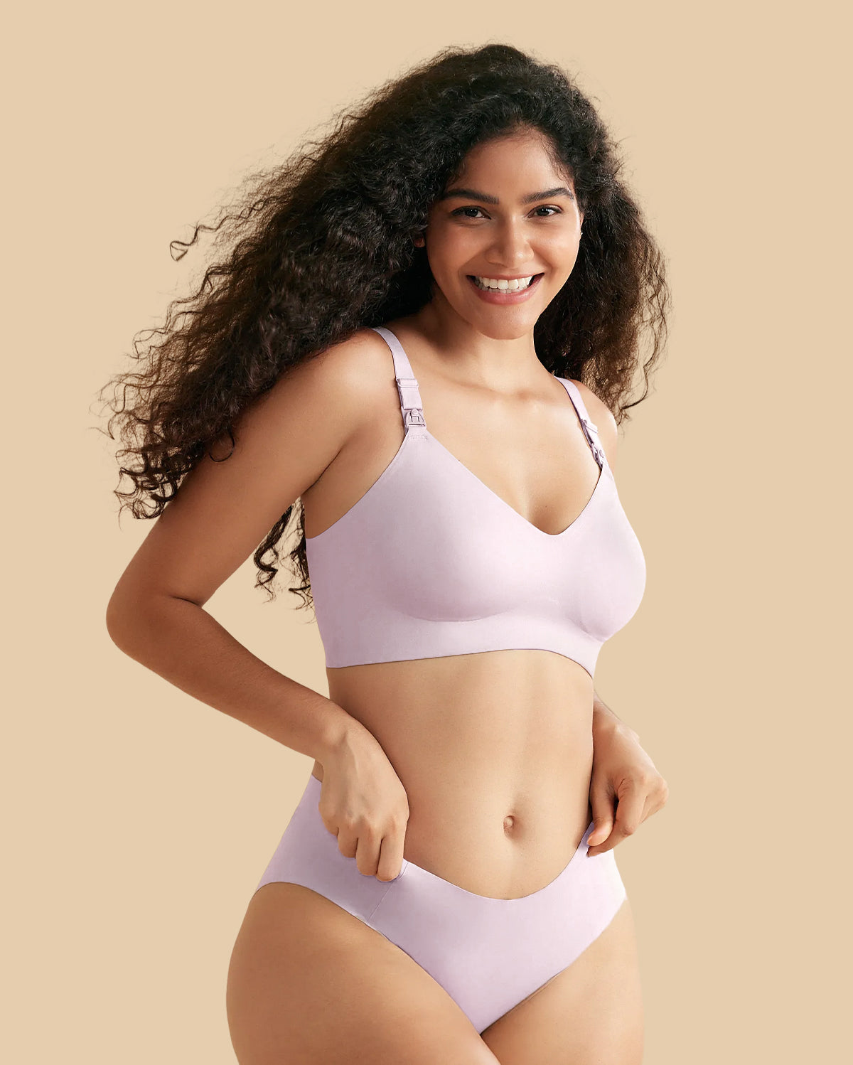 CozyAura – Soutien-Gorge d’Allaitement Seamless Ultra-Doux (YN21)