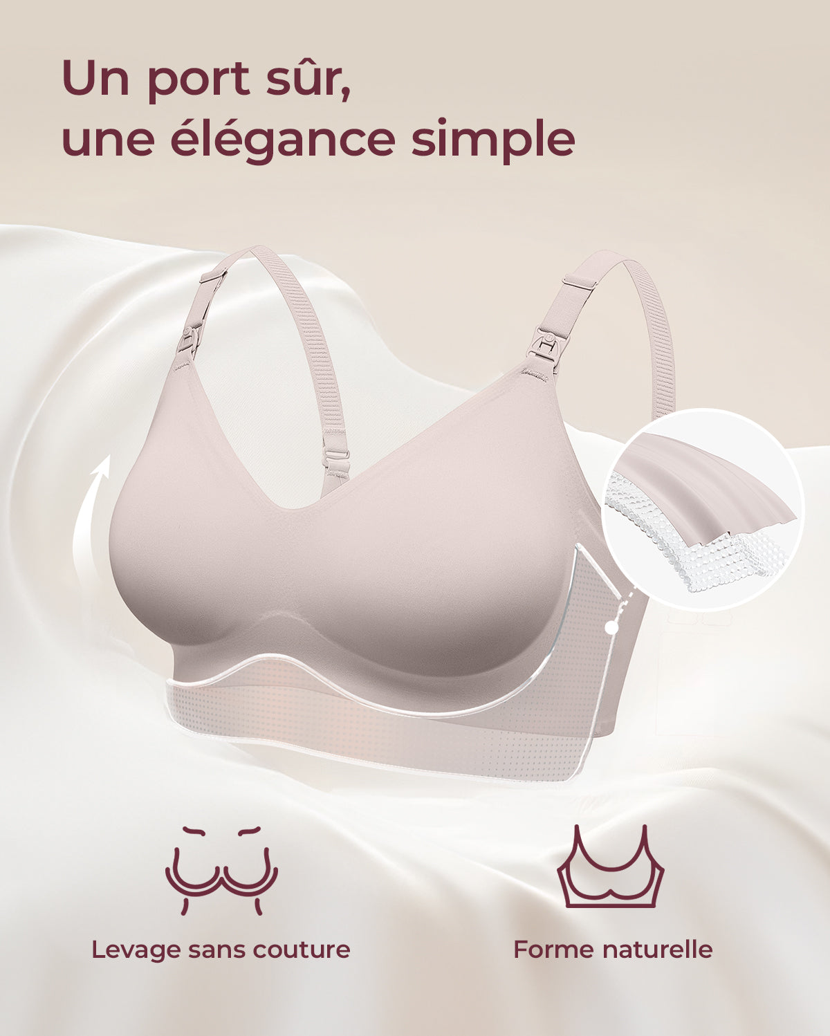 Soutien-gorge d’allaitement ultra doux sans coutures – YN21
