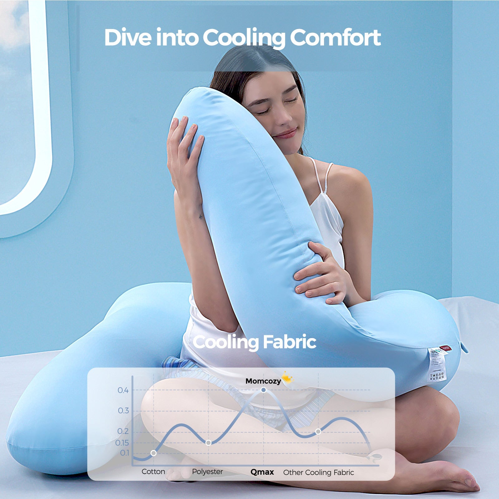 Original F Shaped Pregnancy Pillows with Adjustable Wedge Pillow (Oreiller de grossesse en forme de F réglable)