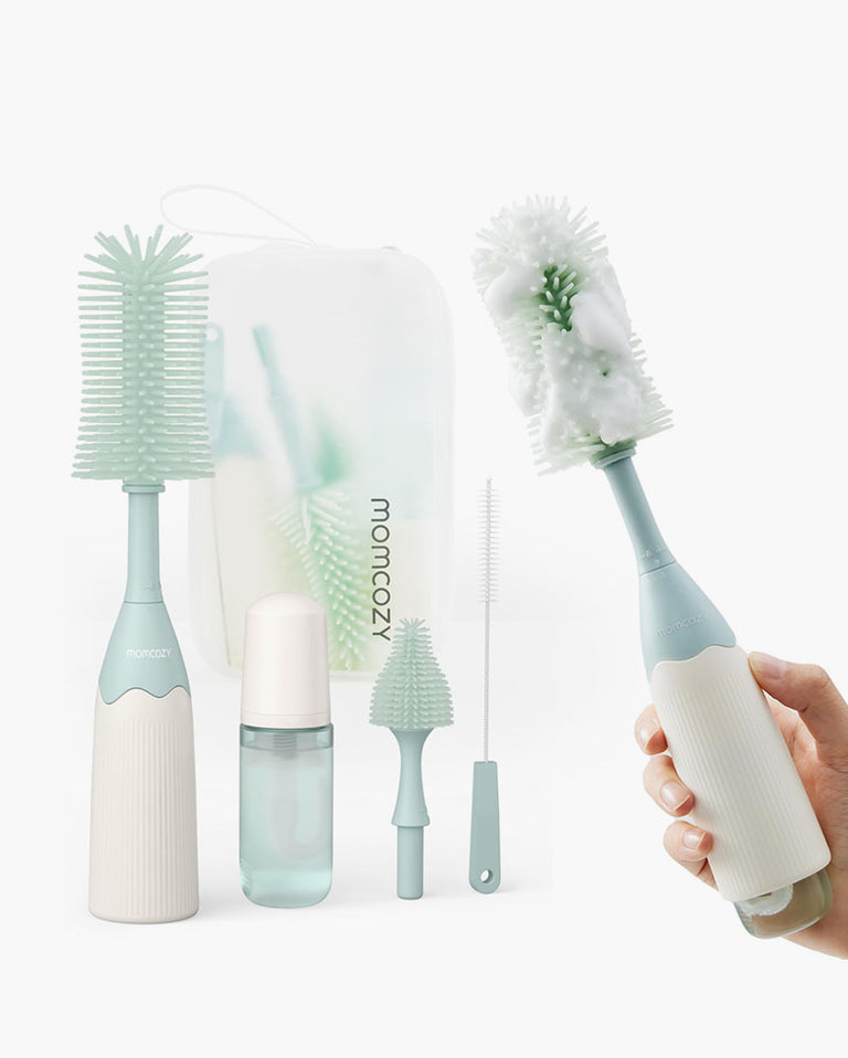 Translation missing: fr.Kit de brosse à biberon Momcozy Innovative Push-Press Design