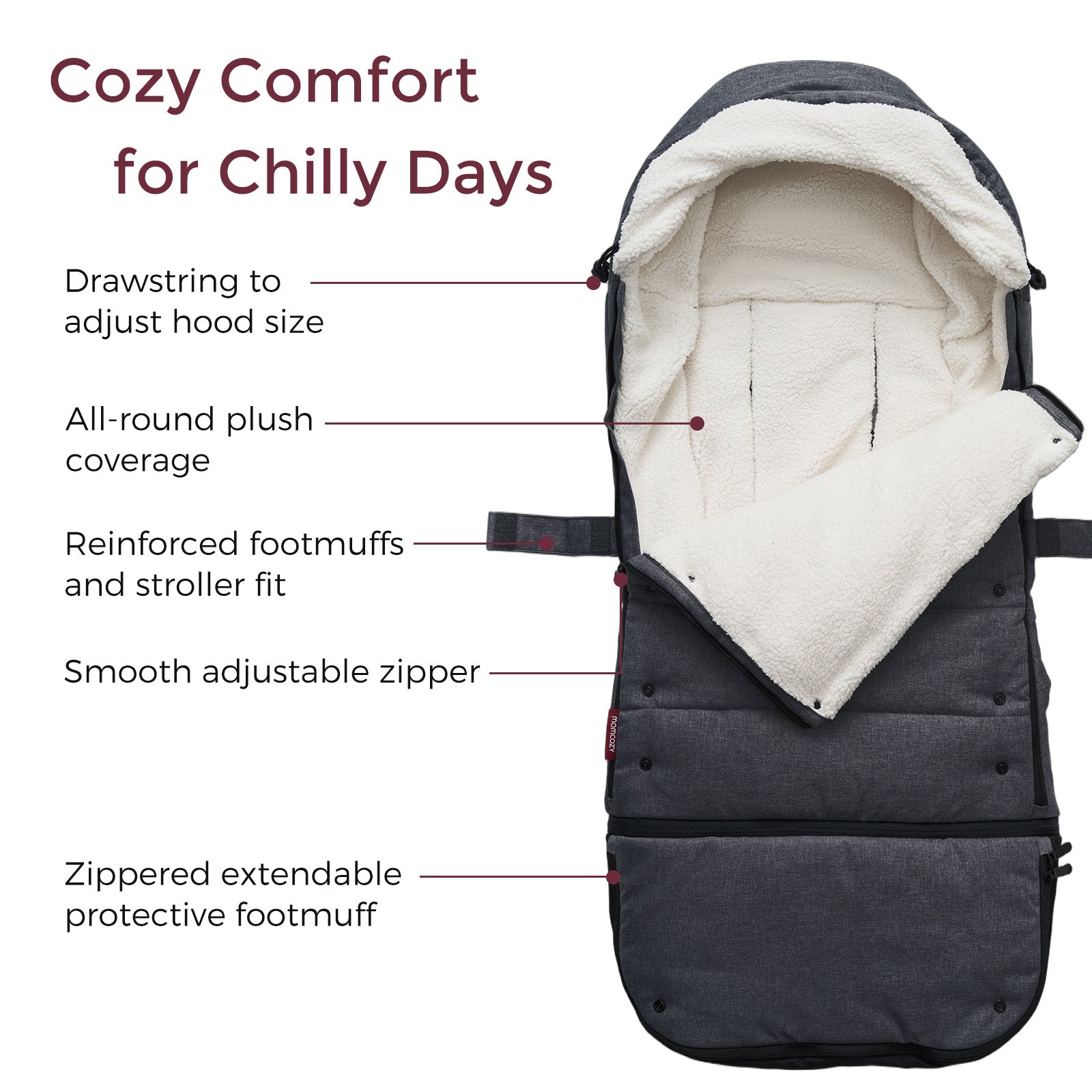 Chancelière universelle pour poussette Momcozy