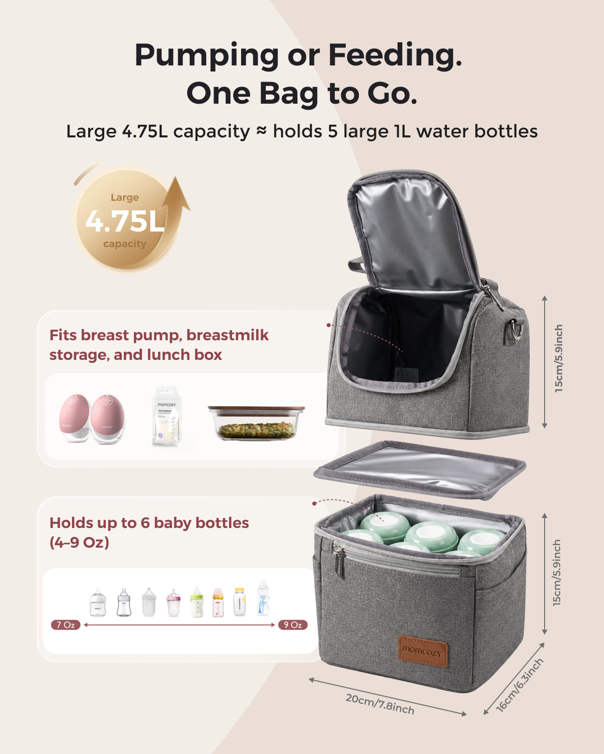 On-the-Go Bundle：Bottle Warmer and Bottle Cooler and Breastmilk Cooler Bag