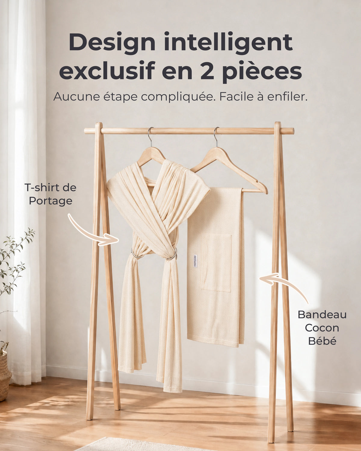 Porte-bébé Momcozy SnapLite Cooling Mesh Wrap