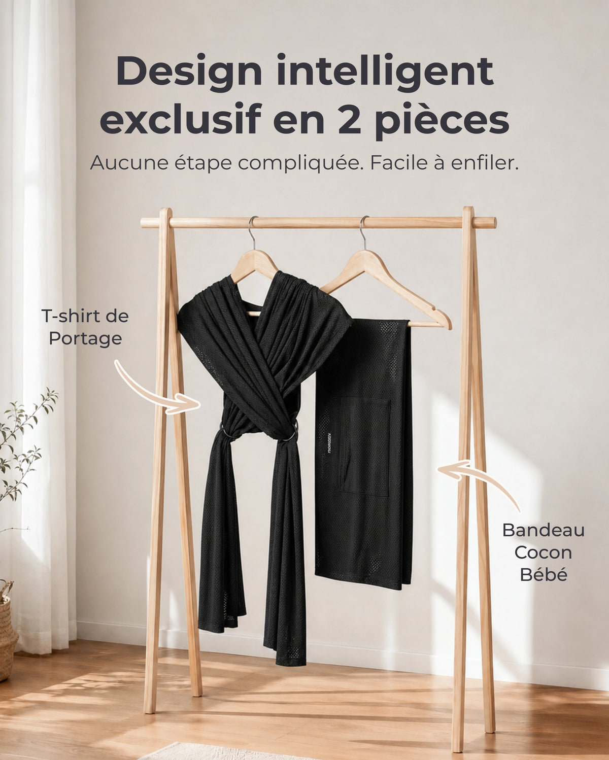 Porte-bébé Momcozy SnapLite Cooling Mesh Wrap