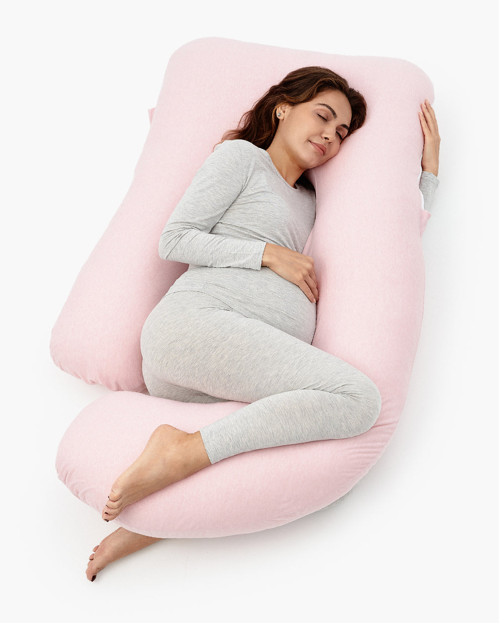 Huggable - Coussin de maternité en coton en forme de U