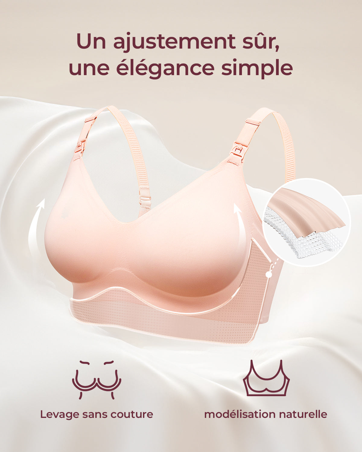 Soutien-gorge d’allaitement ultra doux sans coutures – YN21