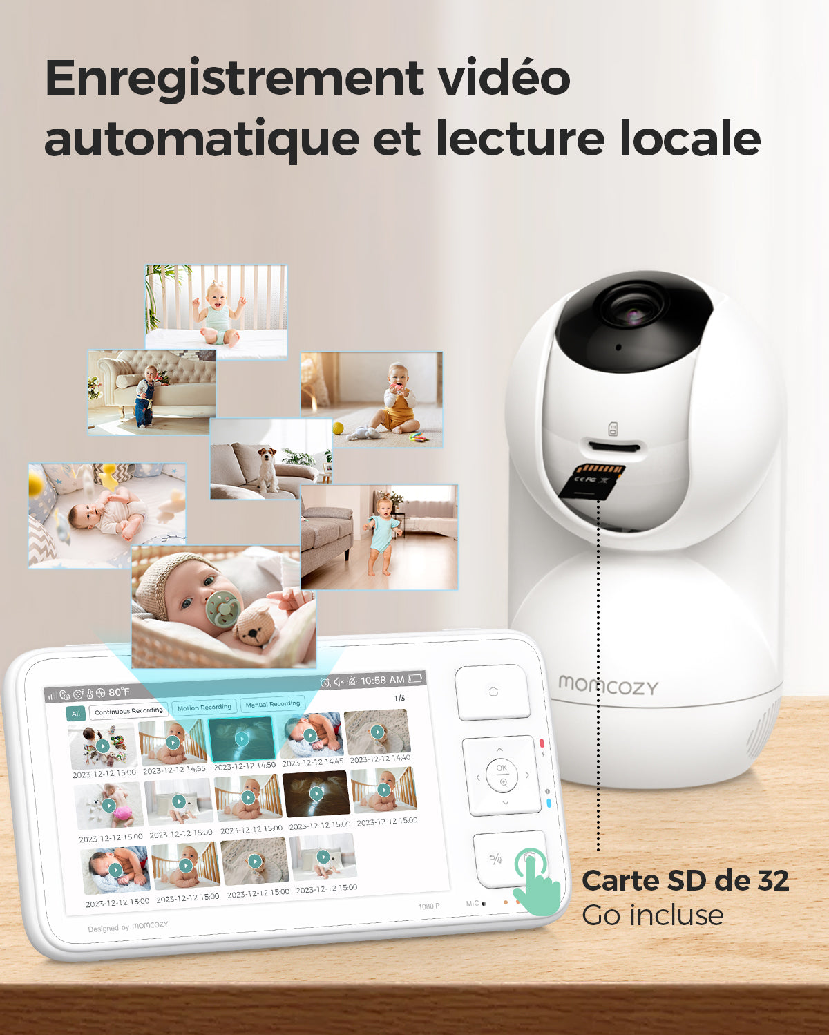 Moniteur vidéo Momcozy 5.5'' Full HD - BM03