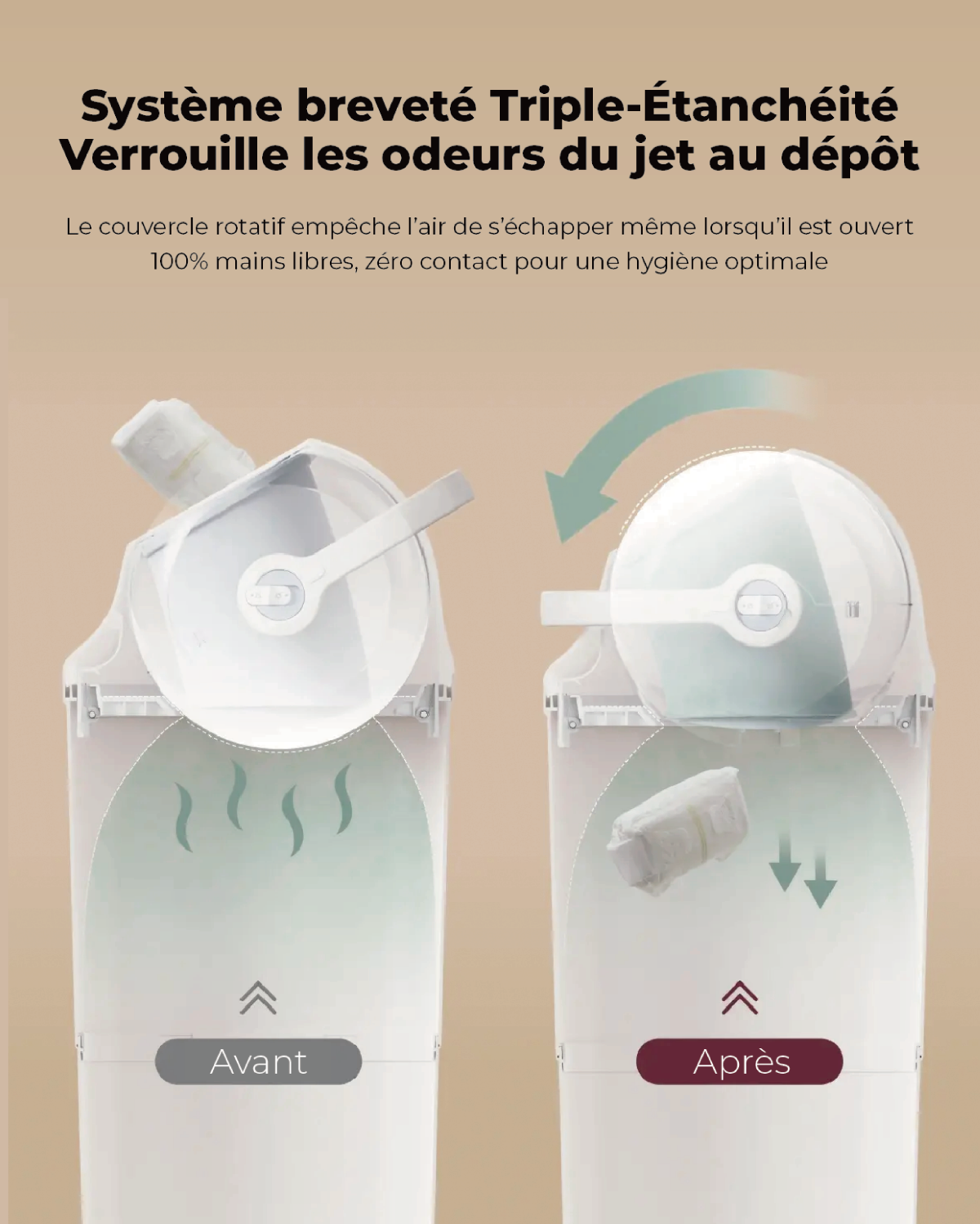 Bac à couches Momcozy Triple-Étanchéité