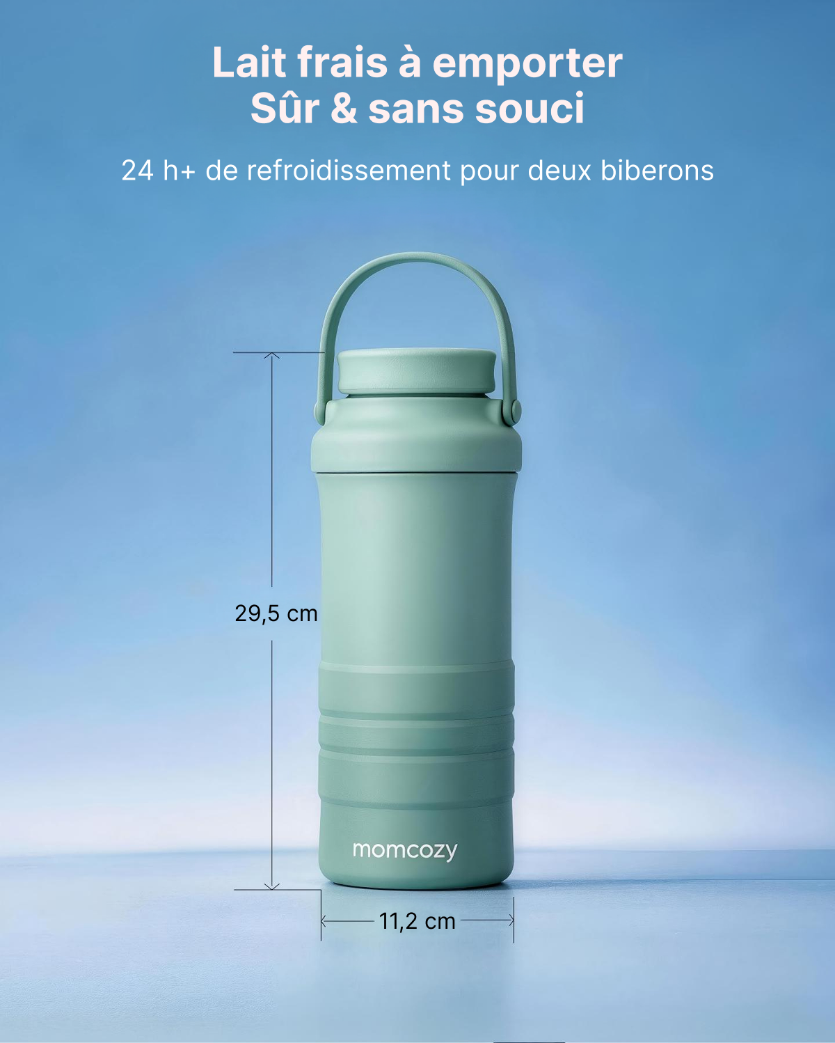 Pack Nomade : Chauffe-biberon Portable + Glacière à lait 650 ml
