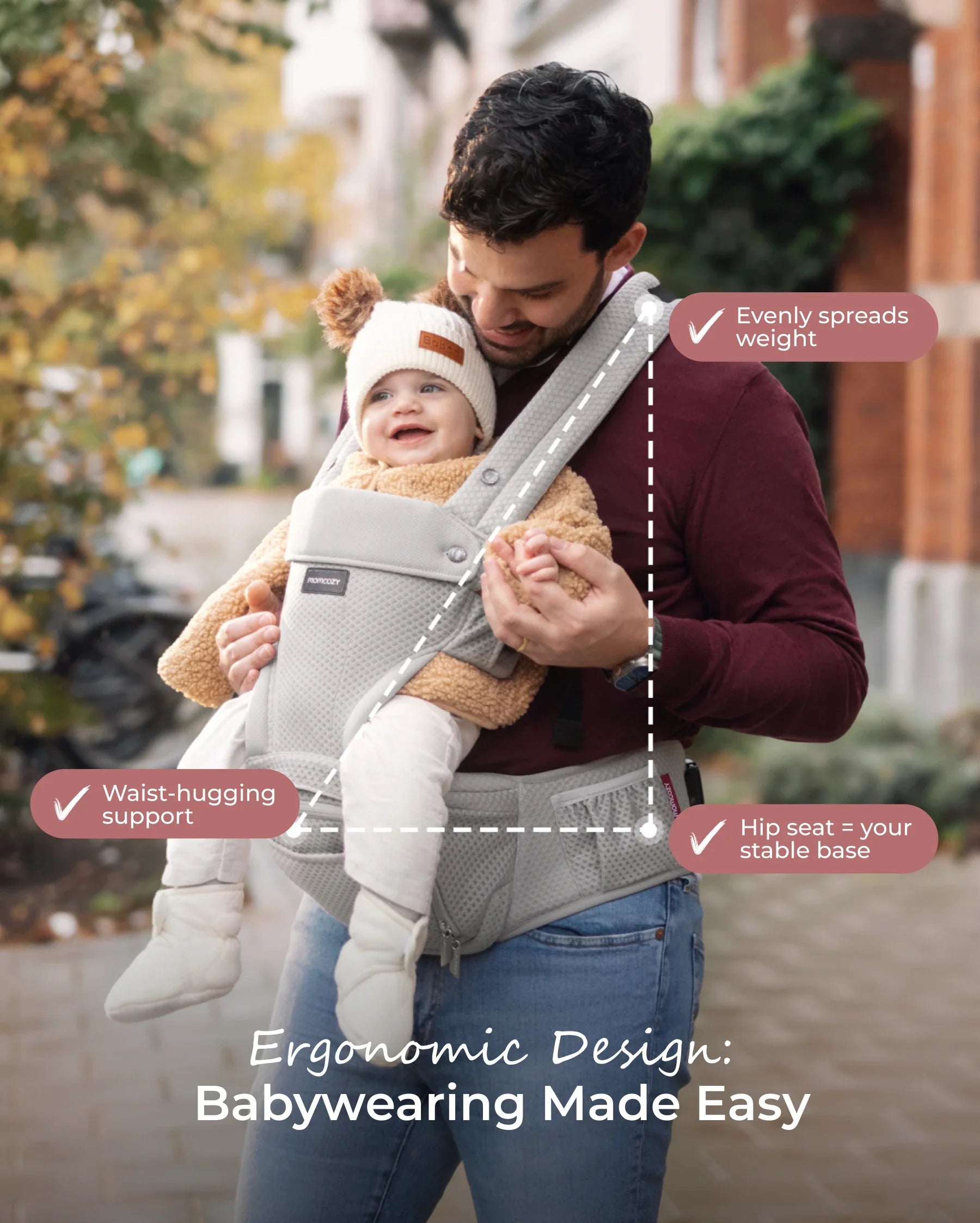 2-In-1 Hip Seat Baby Carrier