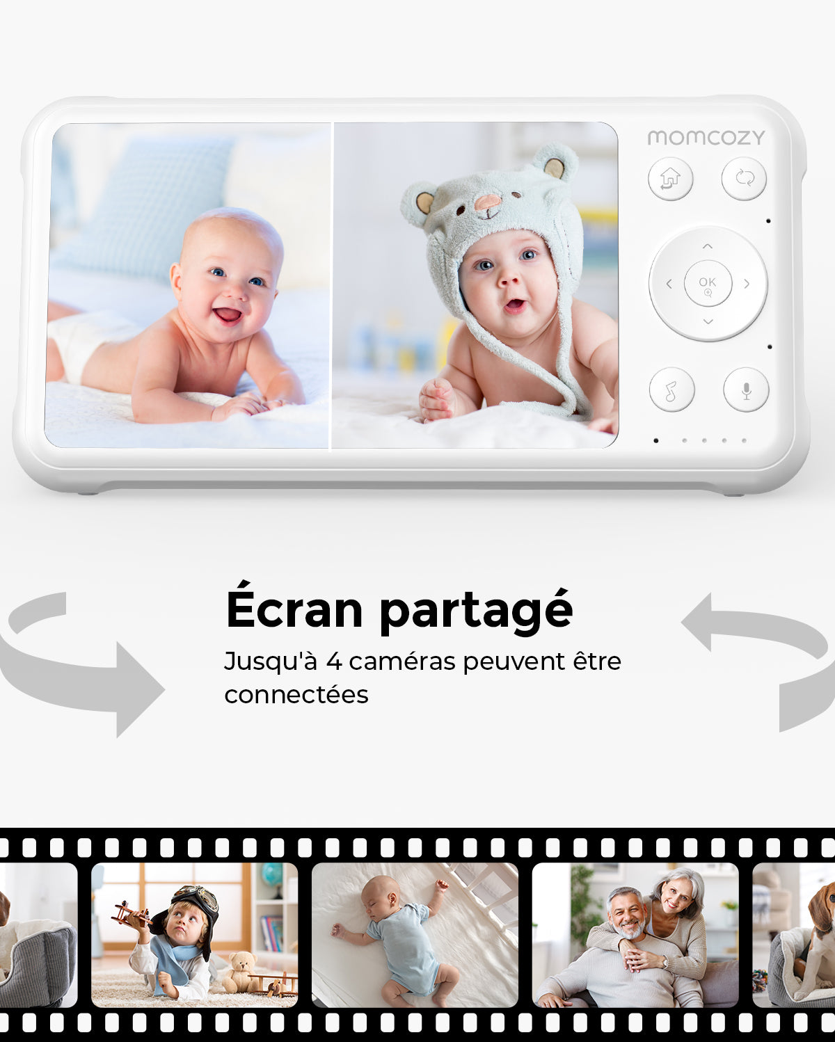 Babyphone vidéo 1080P haute performance BM01