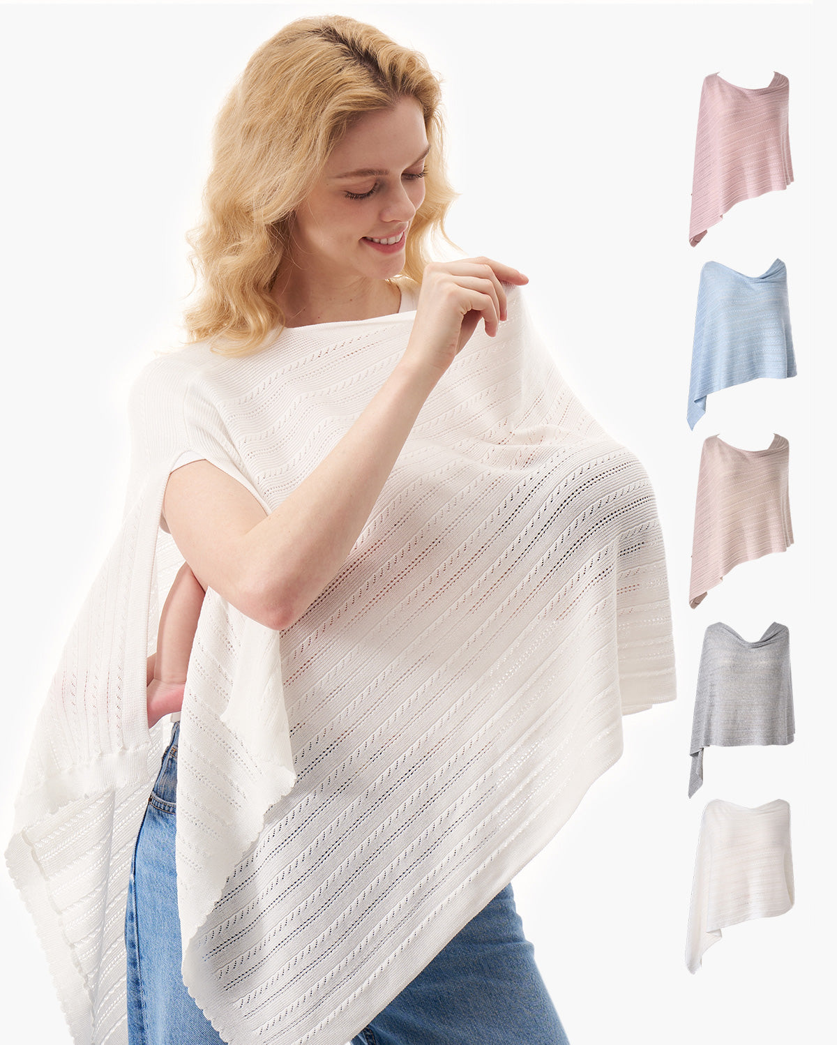 Couverture d’allaitement ultra-légère en tissu Tencel™ Lyocell