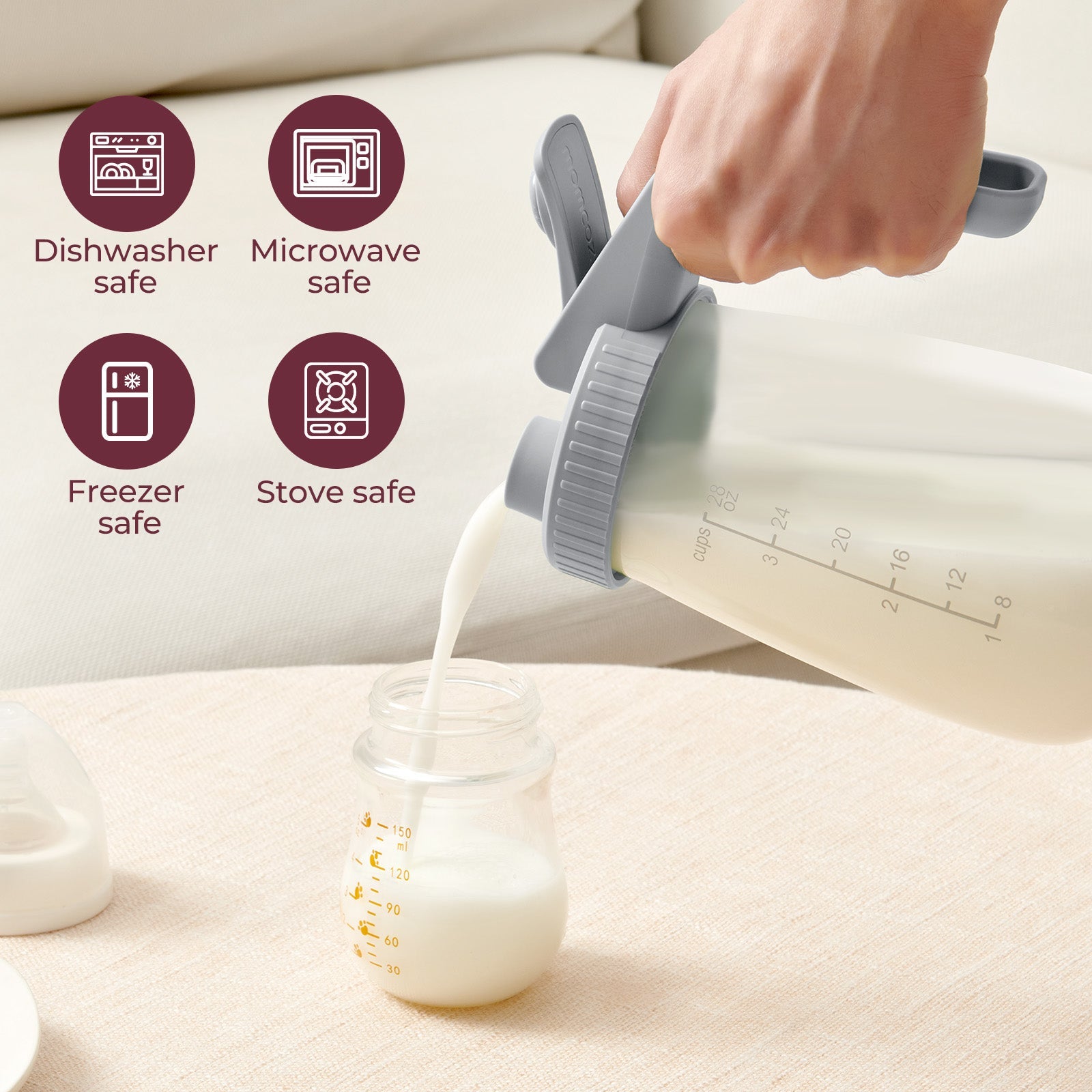 Récipient de conservation du lait maternel Momcozy