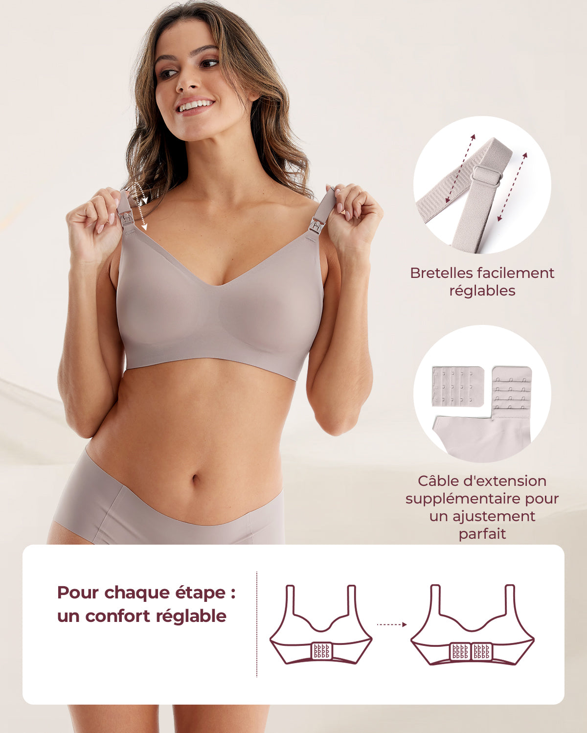 Soutien-gorge d’allaitement ultra doux sans coutures – YN21