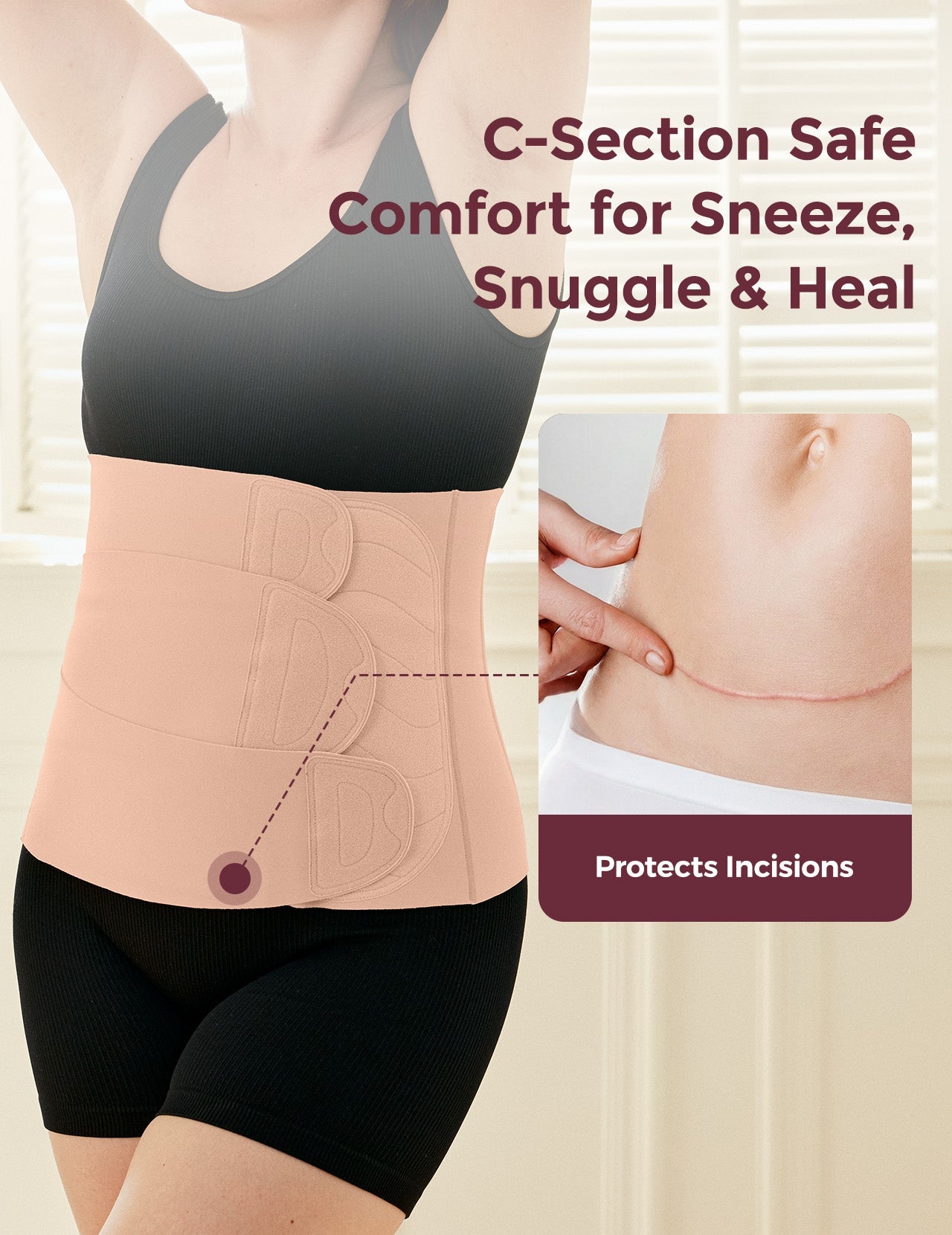 Ceinture post-partum Momcozy – Confort et maintien optimal du ventre