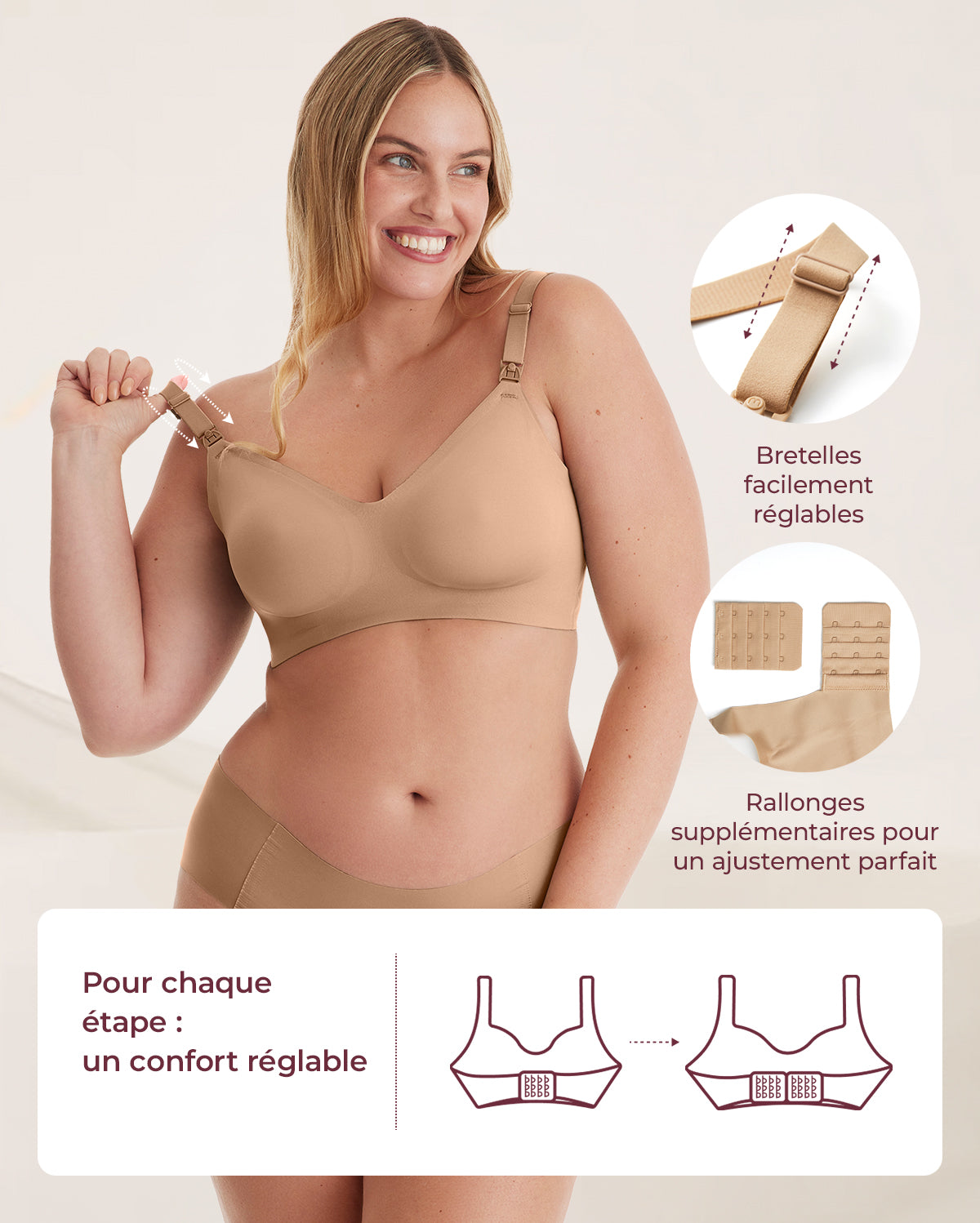 Soutien-gorge d’allaitement ultra doux sans coutures – YN21