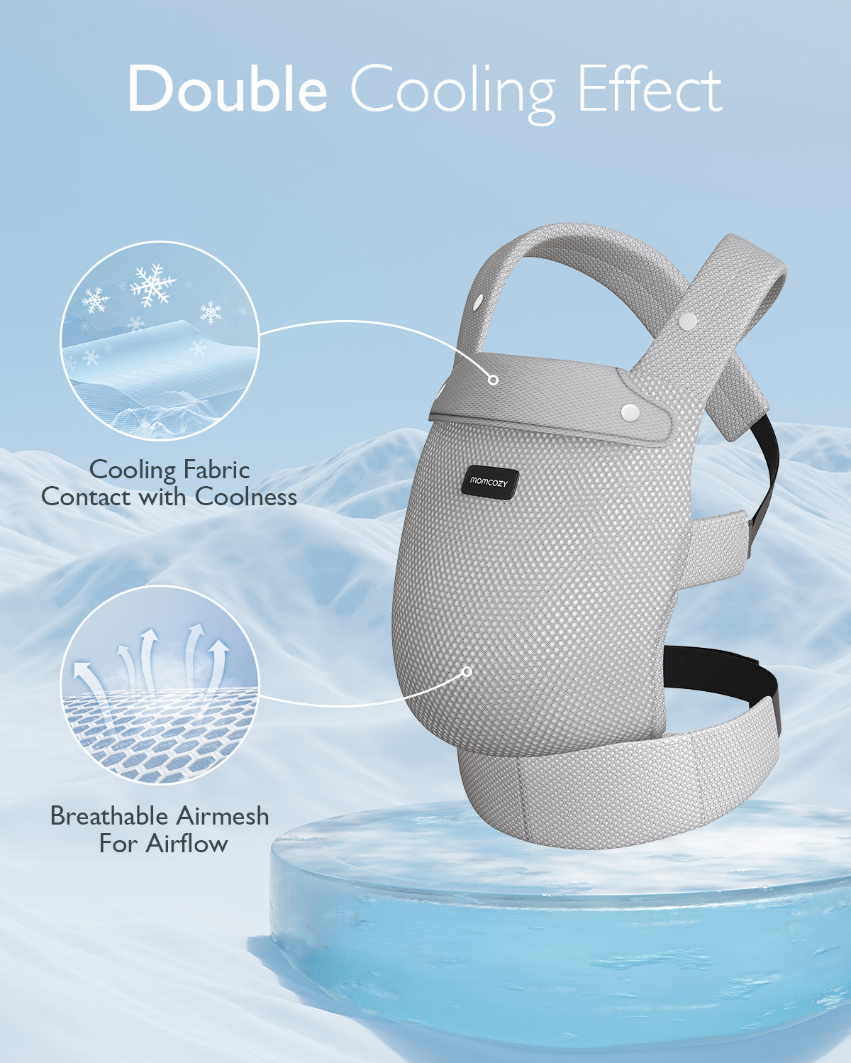 Porte-bébé Momcozy PureHug en maille aérée