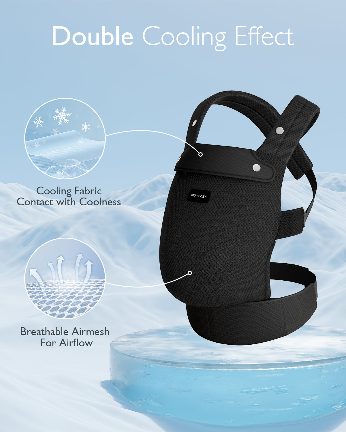 Porte-bébé Momcozy PureHug en maille aérée
