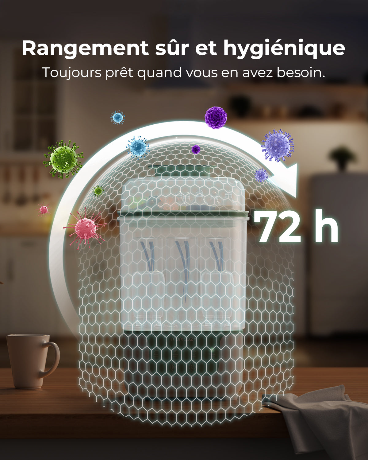 Momcozy 4 in 1 Compact Bottle Sterilizer and Dryer