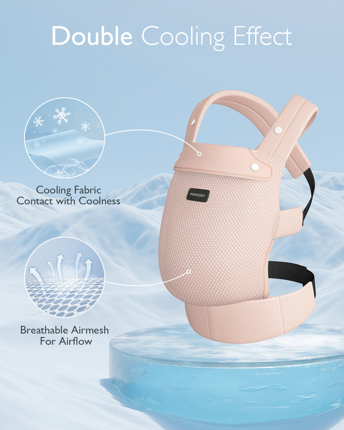Porte-bébé Momcozy PureHug en maille aérée