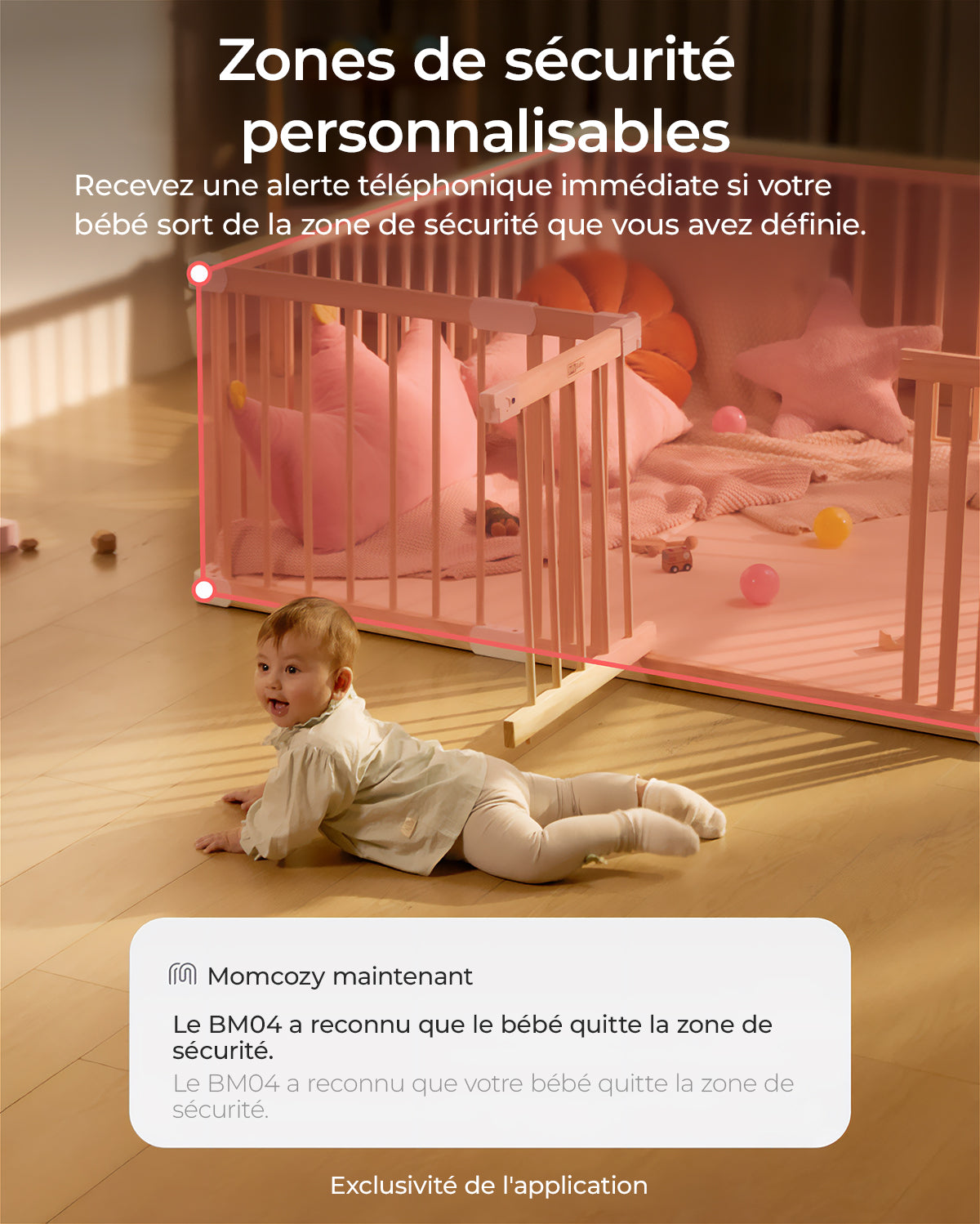Moniteur bébé intelligent Momcozy 5 pouces double mode avec 2 caméras – BM04