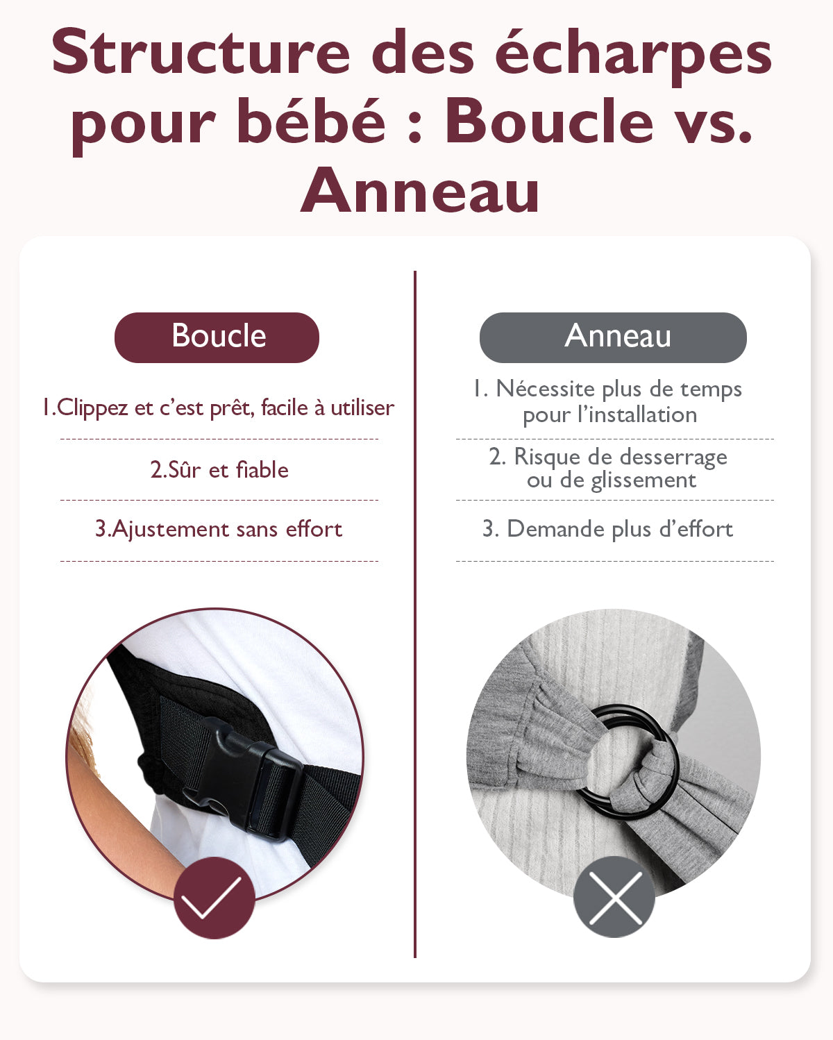 Easy to Wear Hands Free - Baby Wrap Carrier