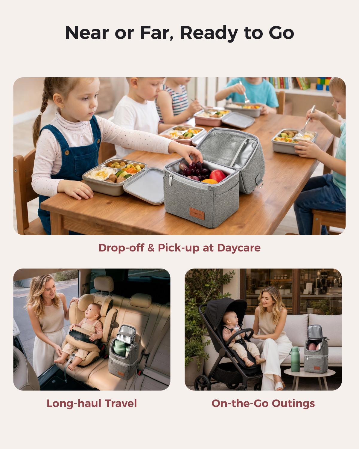 On-the-Go Bundle：Bottle Warmer and Bottle Cooler and Breastmilk Cooler Bag