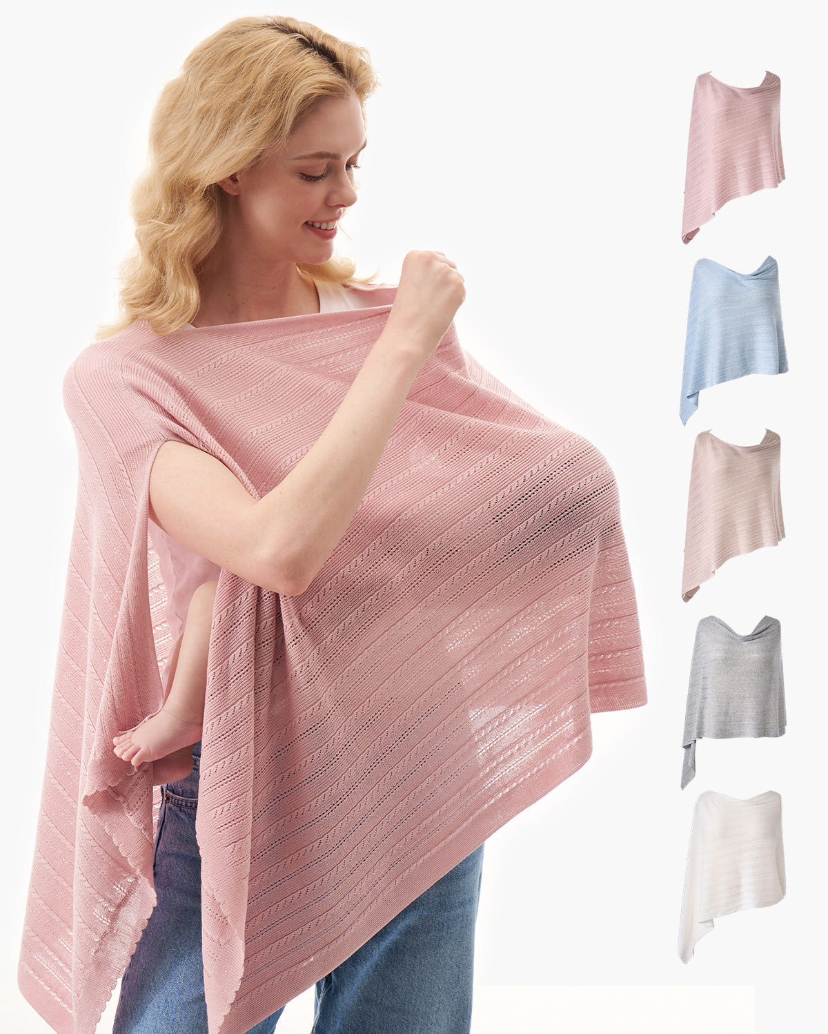 Couverture d’allaitement ultra-légère en tissu Tencel™ Lyocell