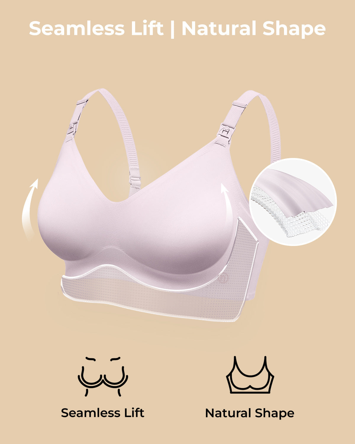 Soutien-gorge d’allaitement ultra doux sans coutures – YN21