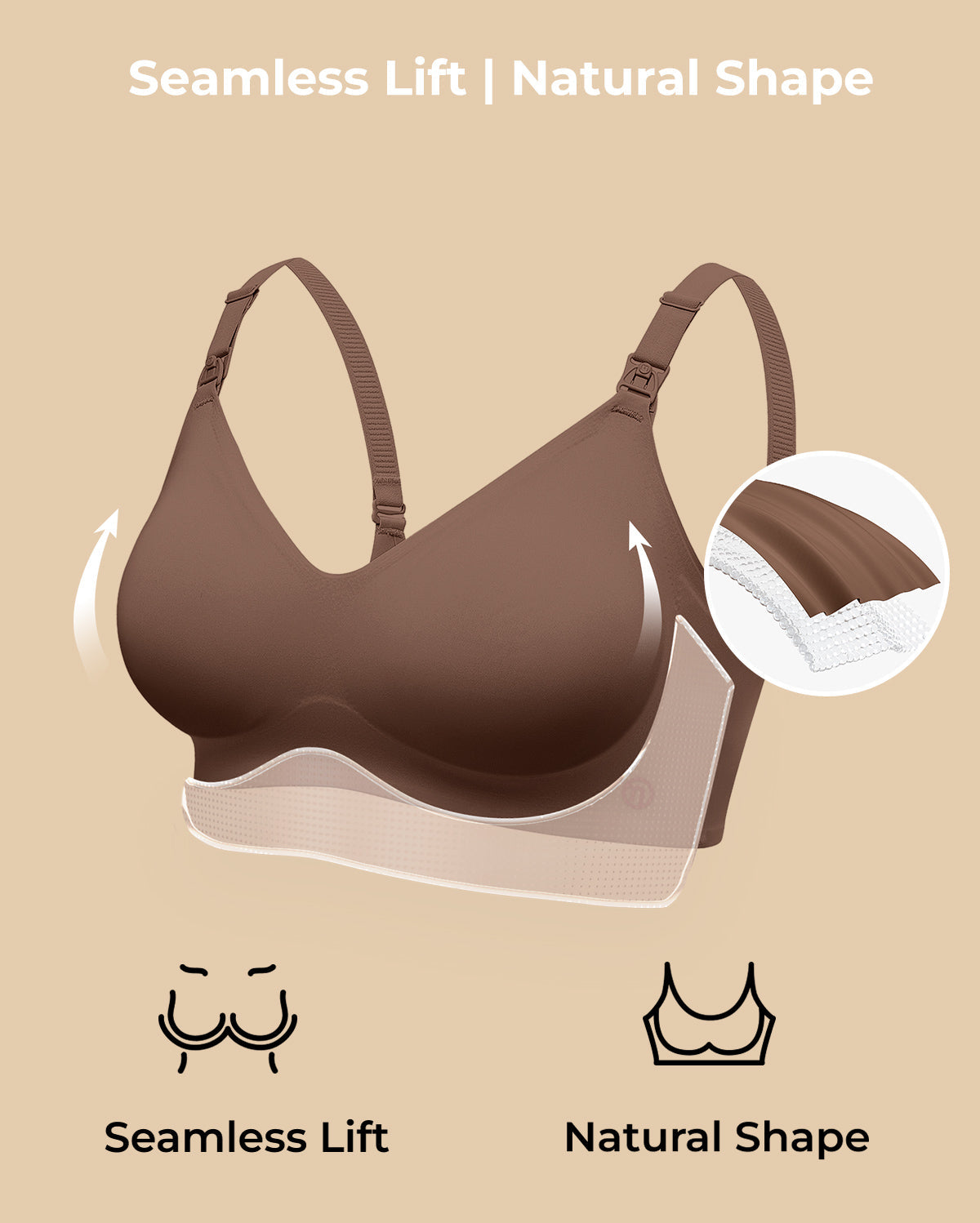 Soutien-gorge d’allaitement ultra doux sans coutures – YN21
