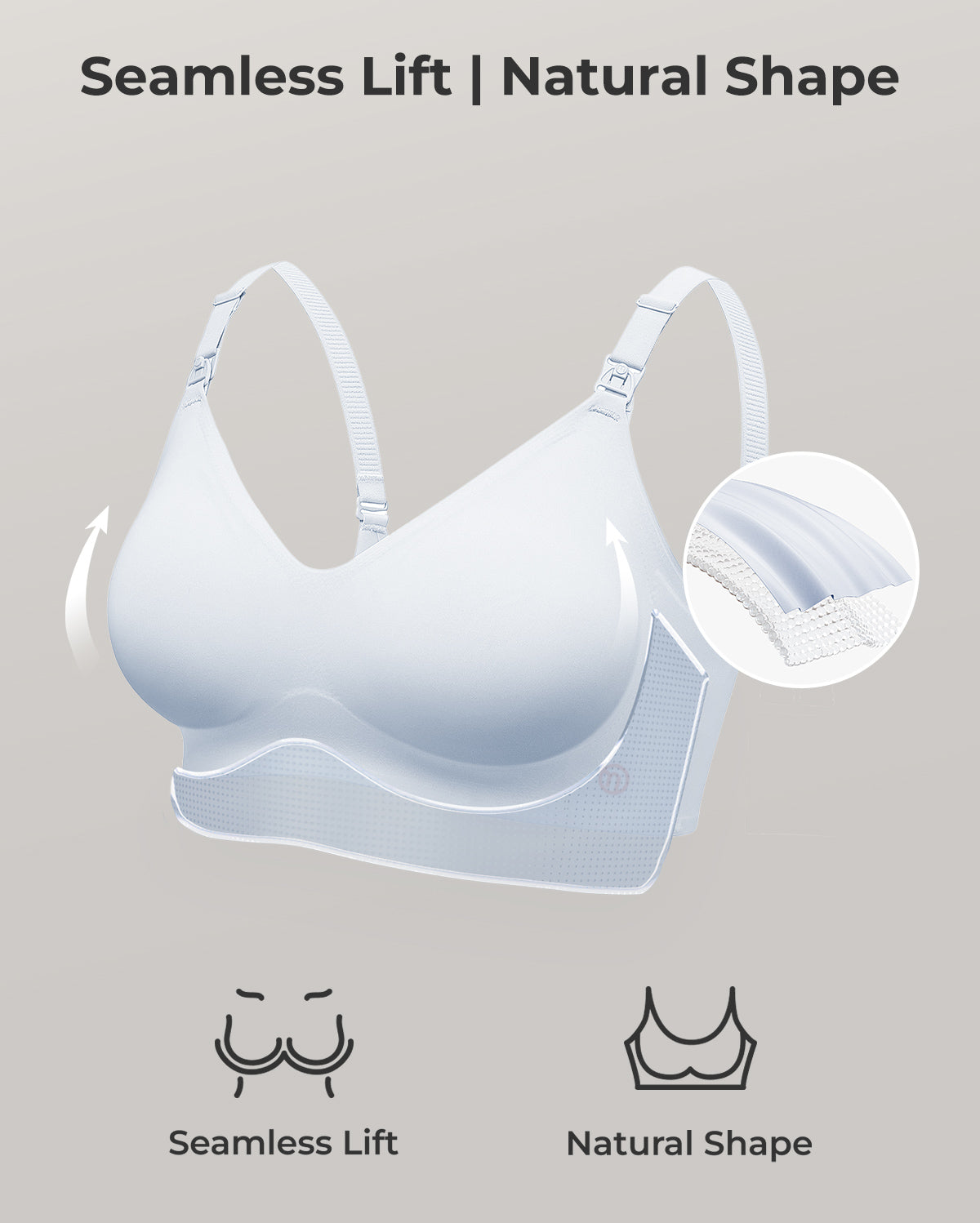 Soutien-gorge d’allaitement ultra doux sans coutures – YN21