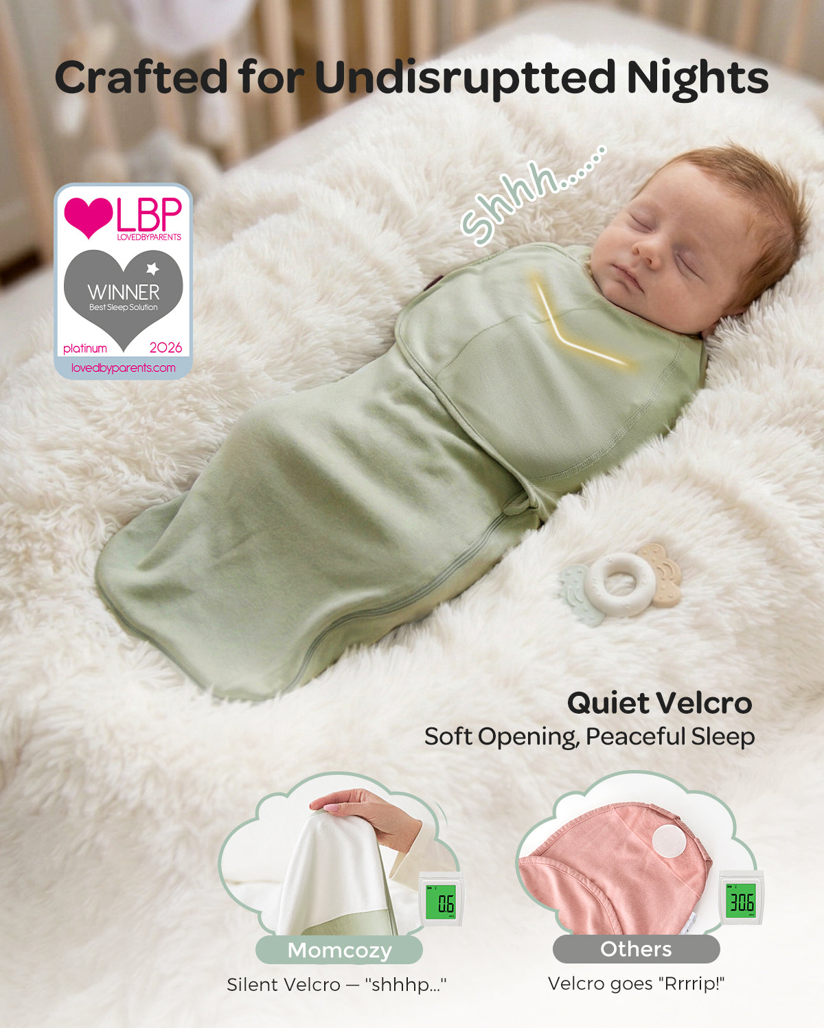 Momcozy Emmaillotage facile pour bébé 0-3 mois