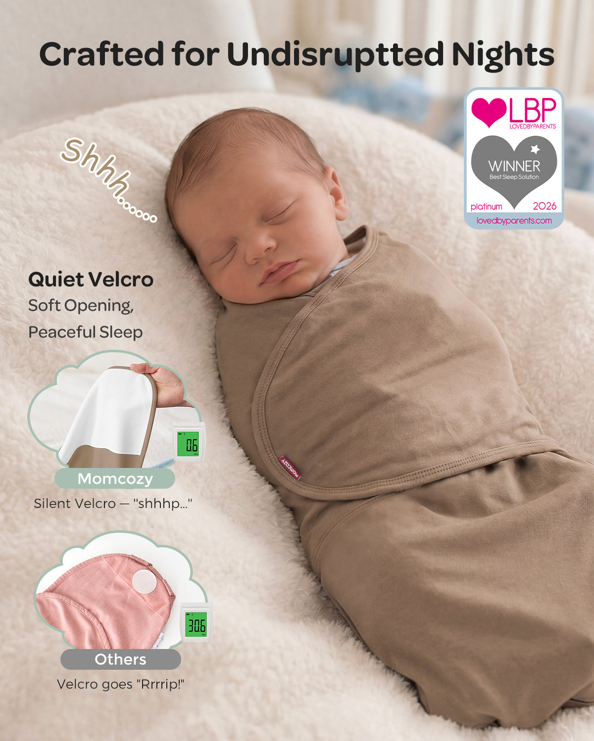 Momcozy Emmaillotage facile pour bébé 0-3 mois