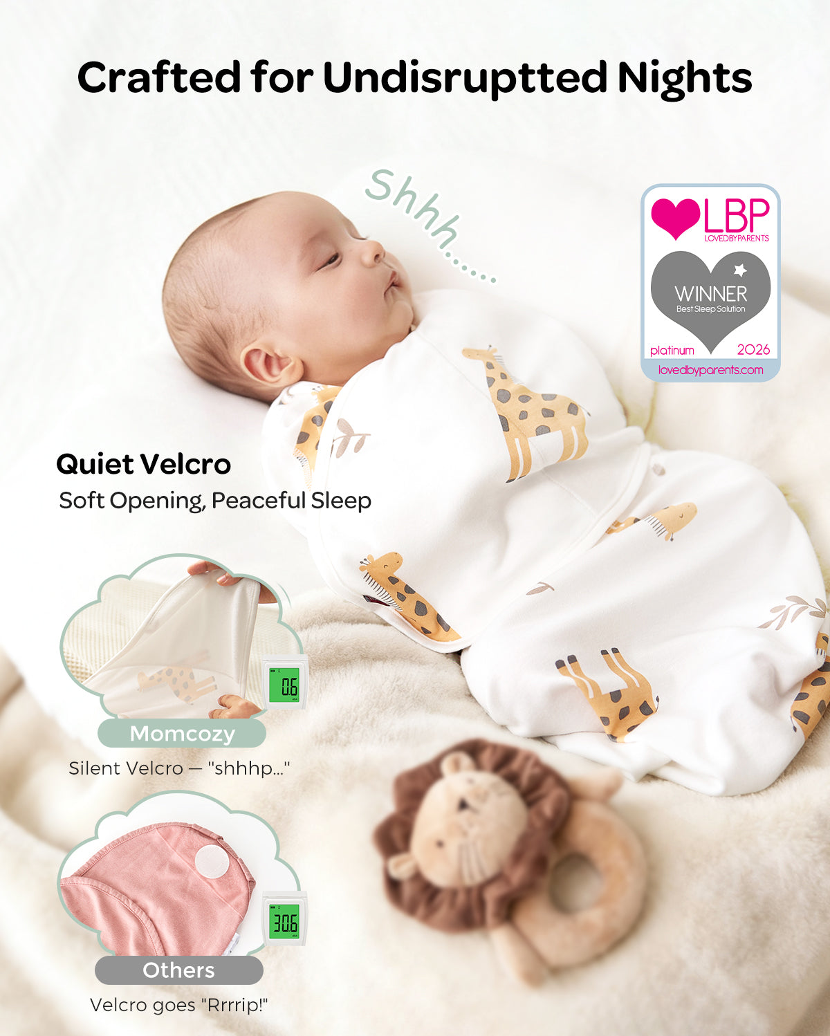Momcozy Emmaillotage facile pour bébé 0-3 mois