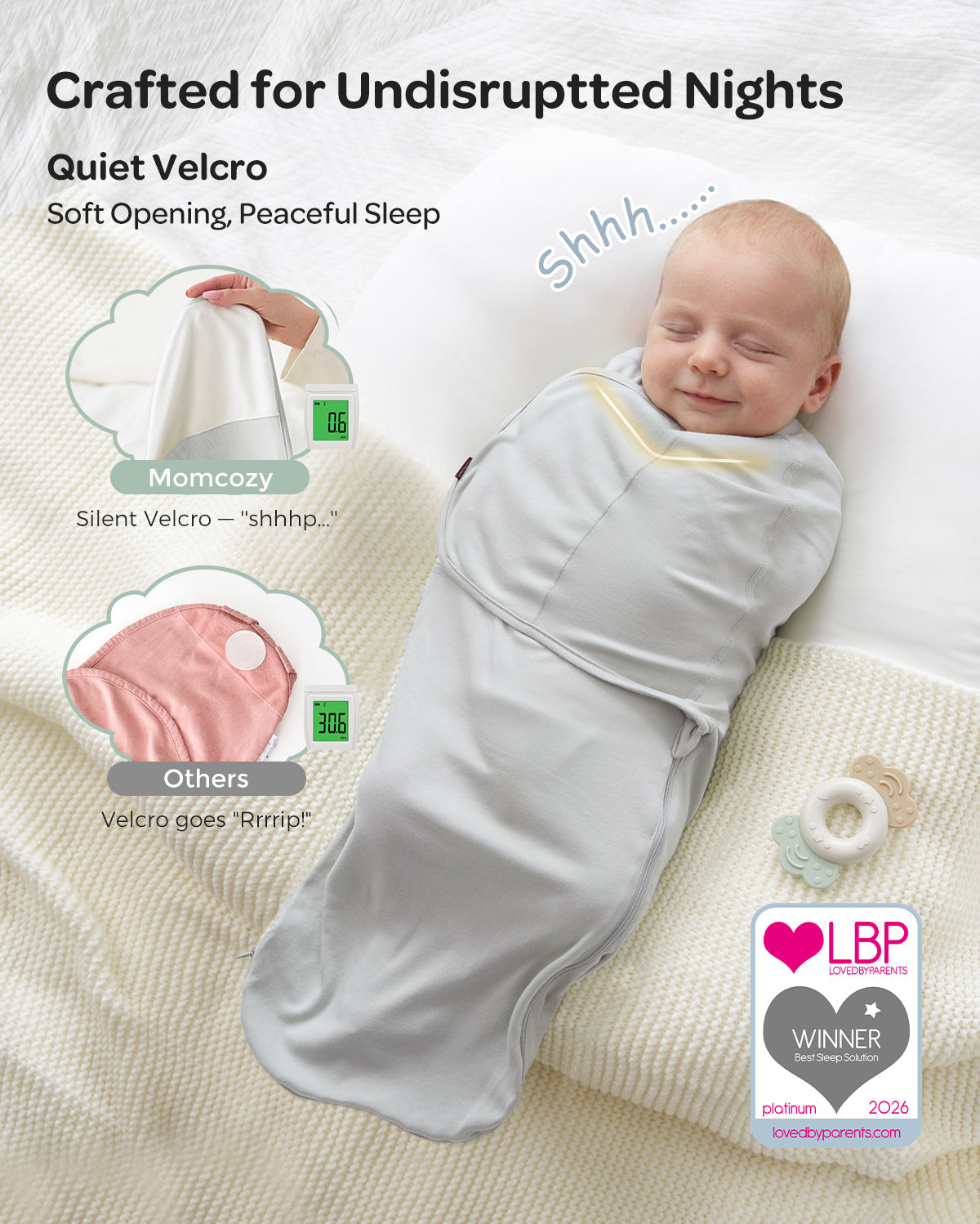 Momcozy Emmaillotage facile pour bébé 0-3 mois
