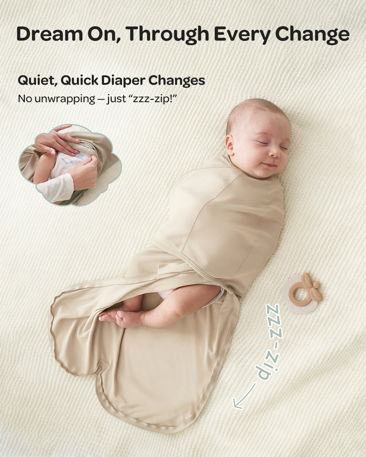 Momcozy Emmaillotage facile pour bébé 0-3 mois