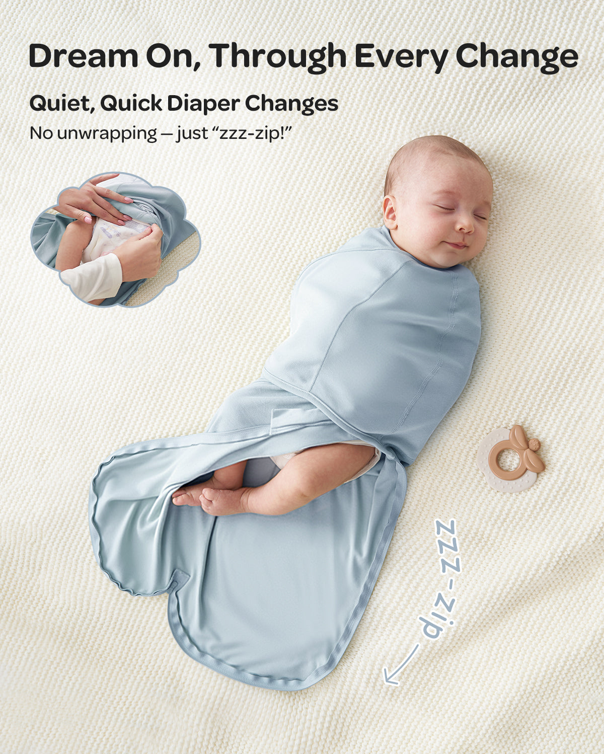 Momcozy Emmaillotage facile pour bébé 0-3 mois