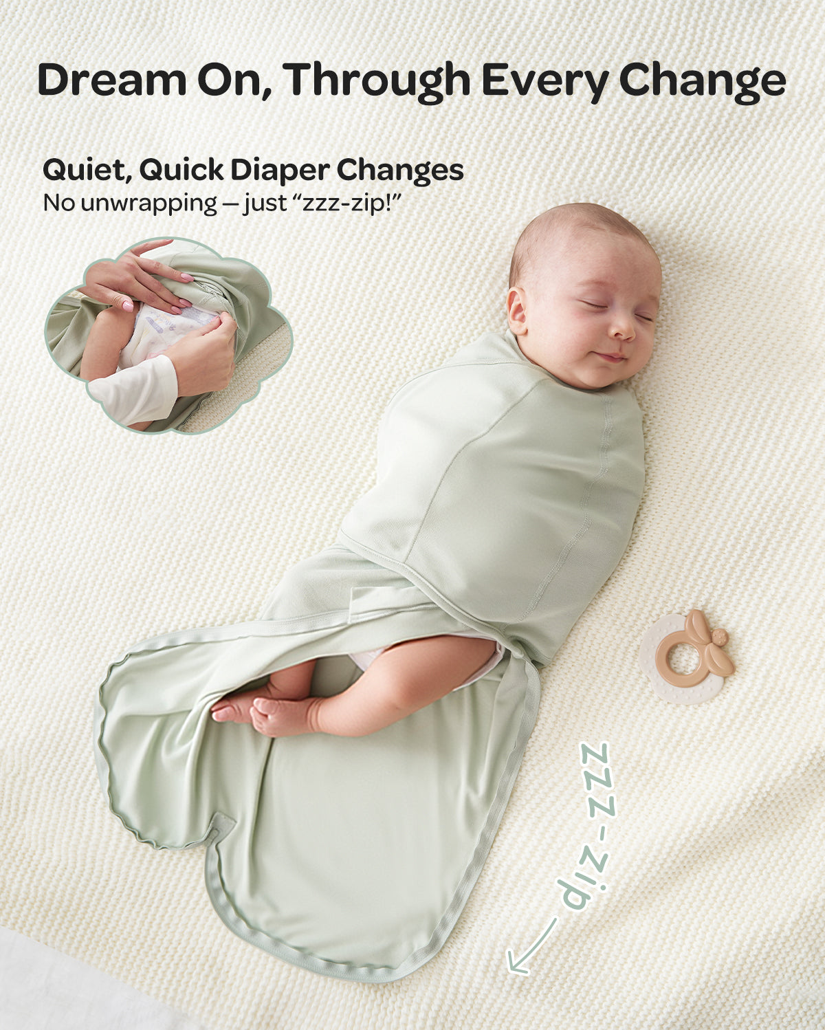 Momcozy Emmaillotage facile pour bébé 0-3 mois