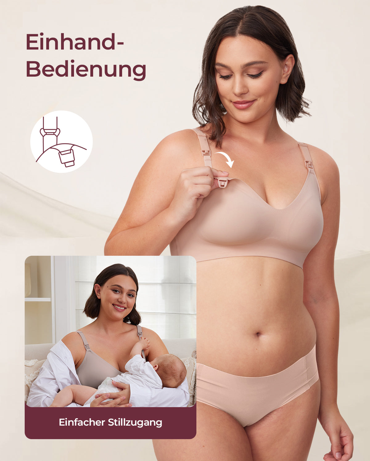 Soutien-gorge d’allaitement ultra doux sans coutures – YN21