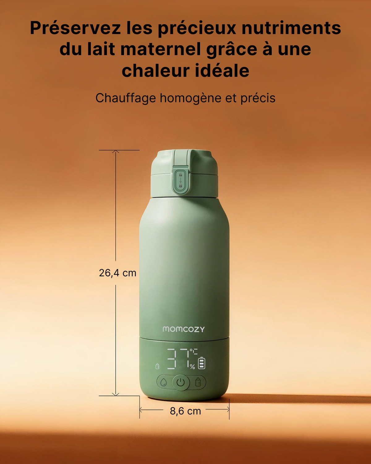 Pack Nomade : Chauffe-biberon Portable + Glacière à lait 650 ml