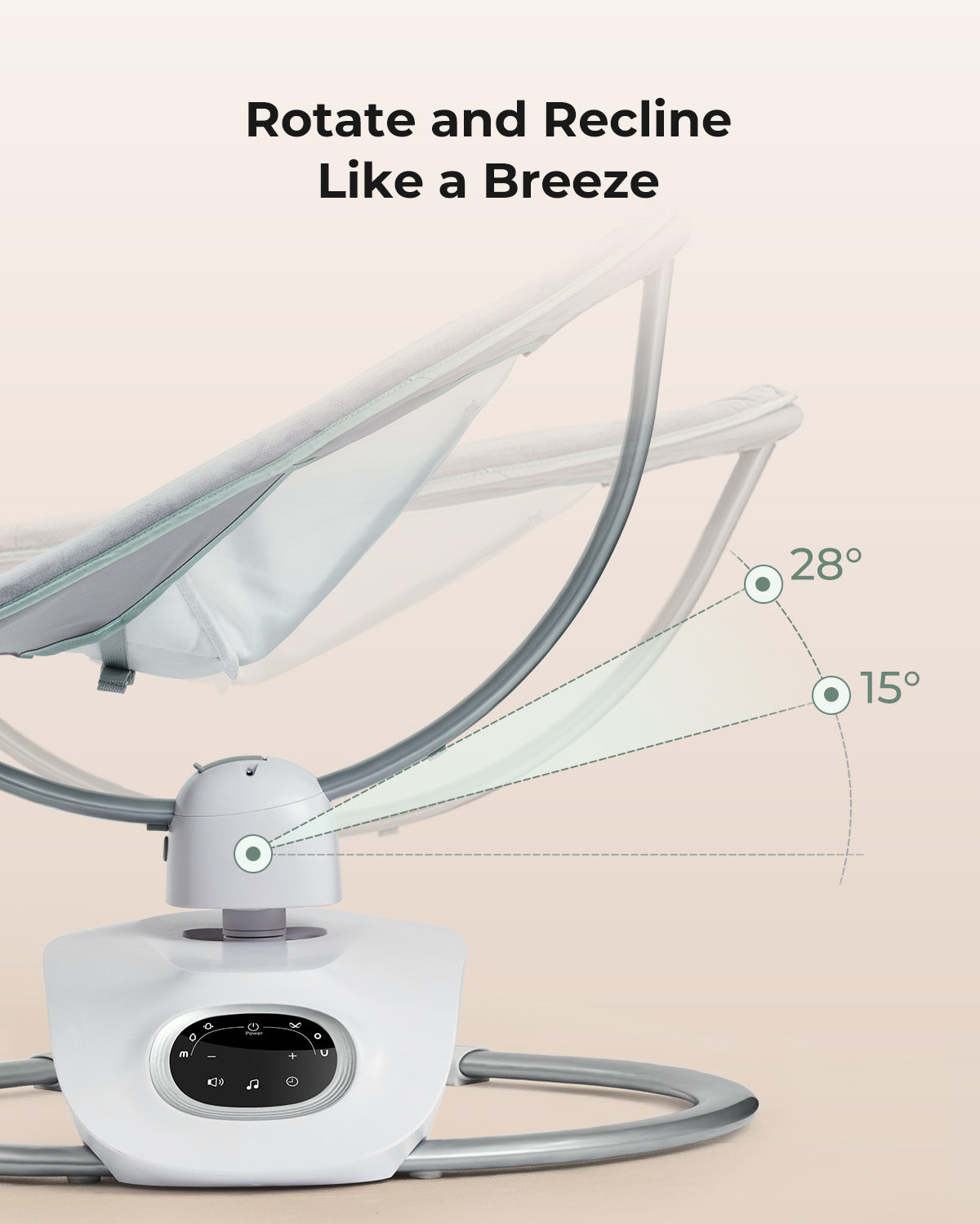 Balancelle Bébé Électrique 3D Momcozy CocoSway – Confort et Apaisement