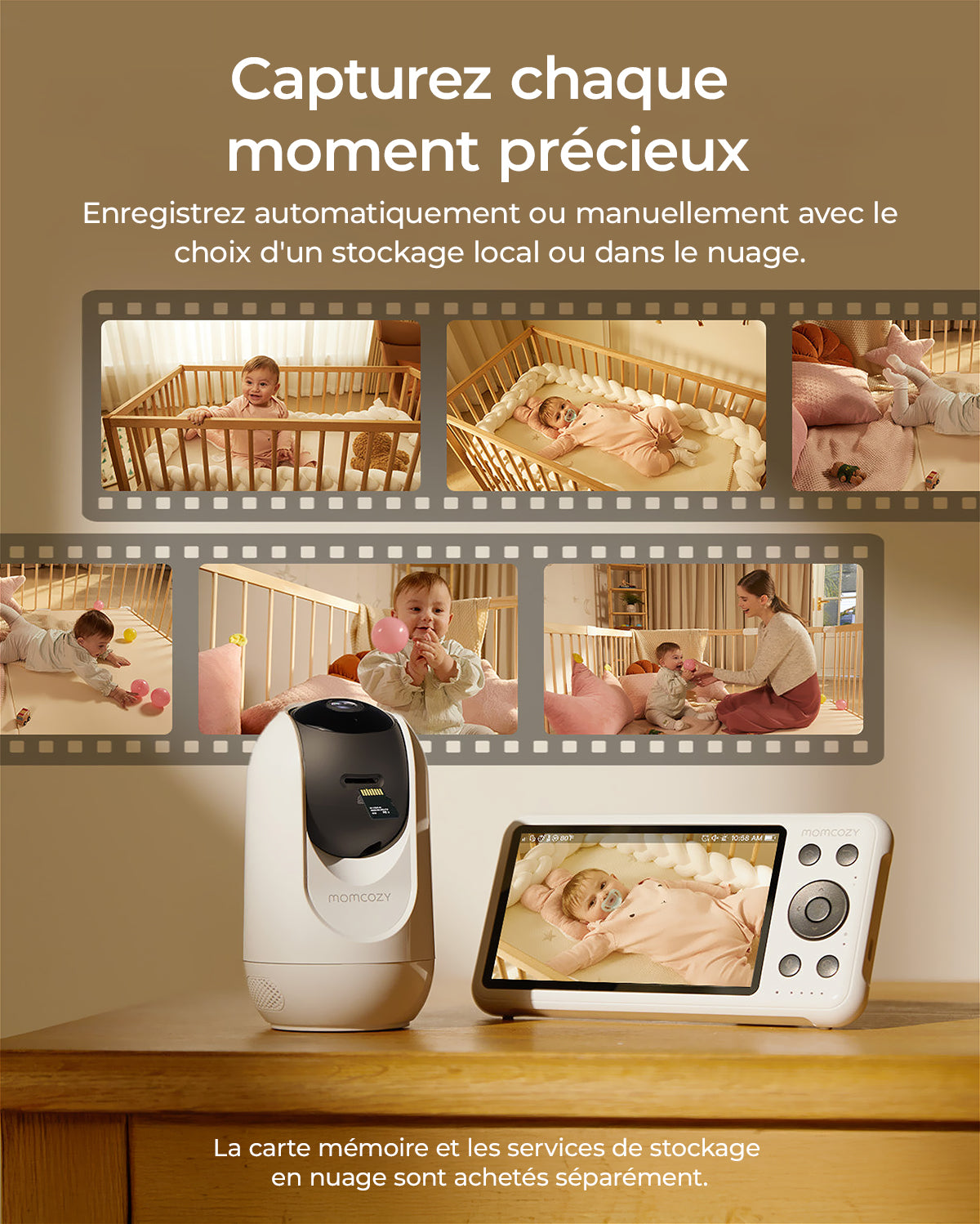 Momcozy 5-Inch Dual-mode Smart Baby Monitor-BM04