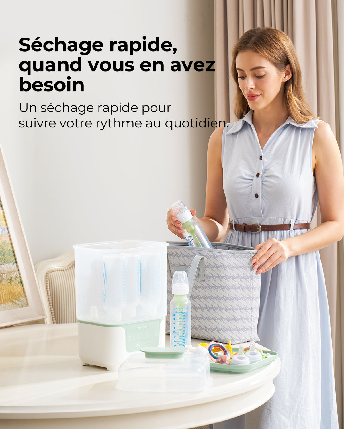 Momcozy 4 in 1 Compact Bottle Sterilizer and Dryer