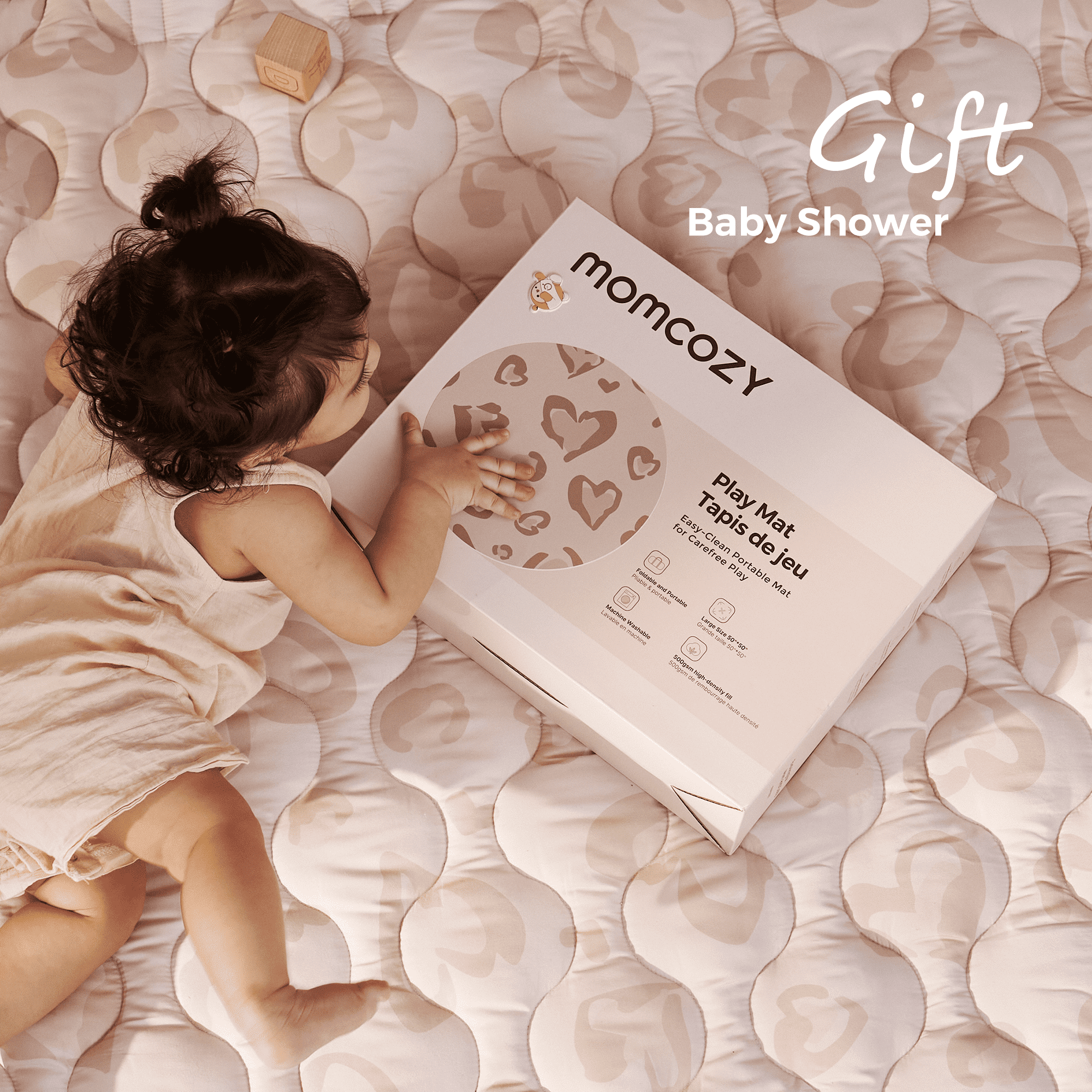 Tapis de jeu portable pour bébé Momcozy – Confort rafraîchissant