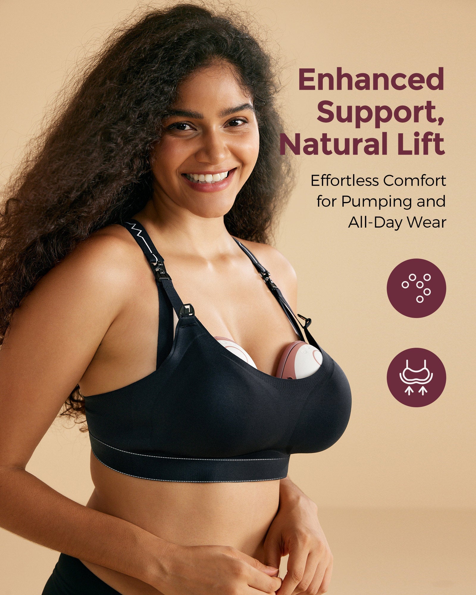 Multi-fonction : Soutien-gorge tire-lait portable