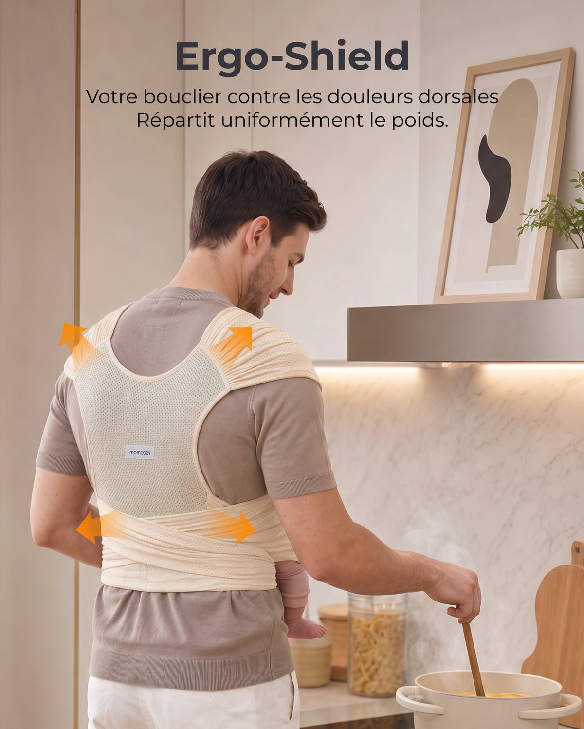 Porte-bébé Momcozy SnapLite Cooling Mesh Wrap