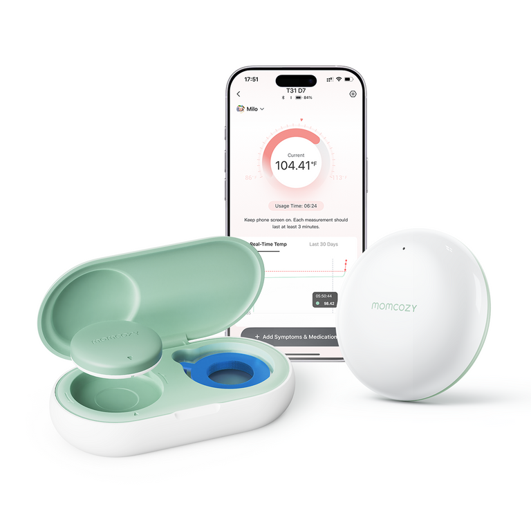 Translation missing: fr.Kit thermomètre connecté portable pour bébé &amp; amplificateur de signal Momcozy