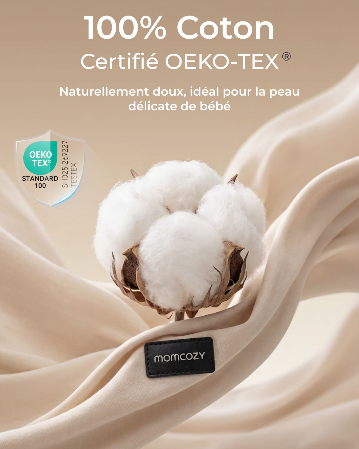Porte-bébé Momcozy PureHug - Ergonomique, confortable & léger