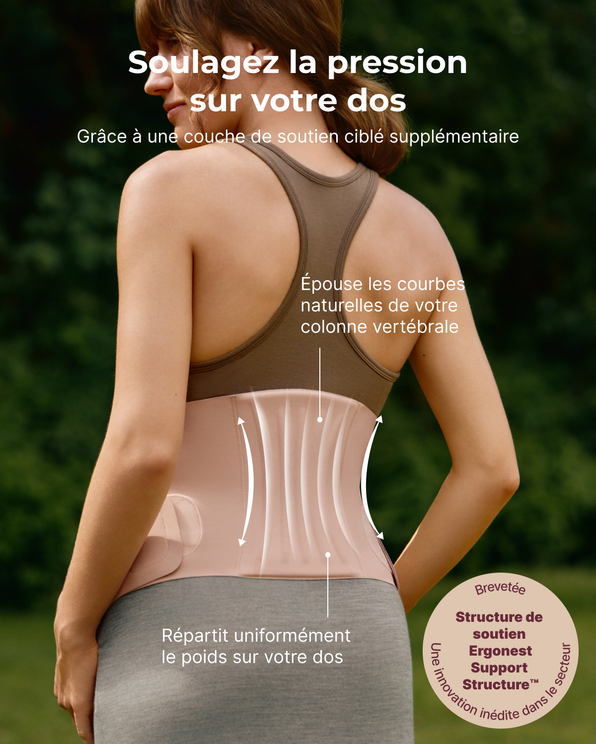 Ceinture de grossesse ergonomique pour soutien du ventre et du dos Momcozy
