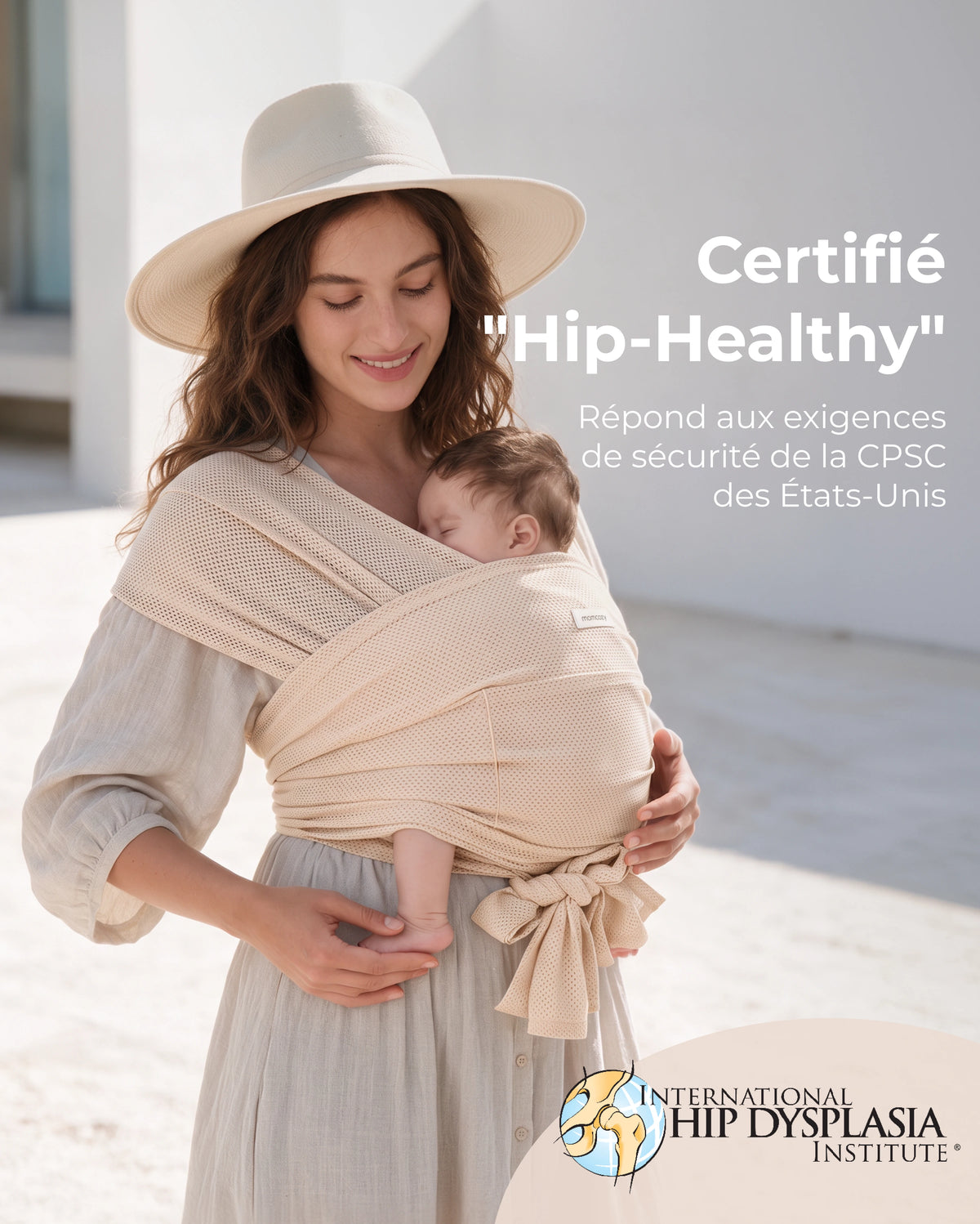 Porte-bébé Momcozy SnapLite Cooling Mesh Wrap